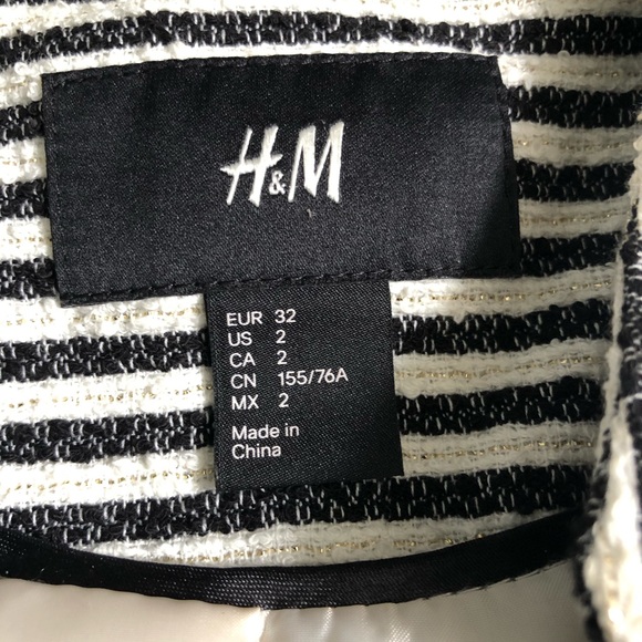 H&M Zipper Blazer Size US 2 - Picture 3 of 6